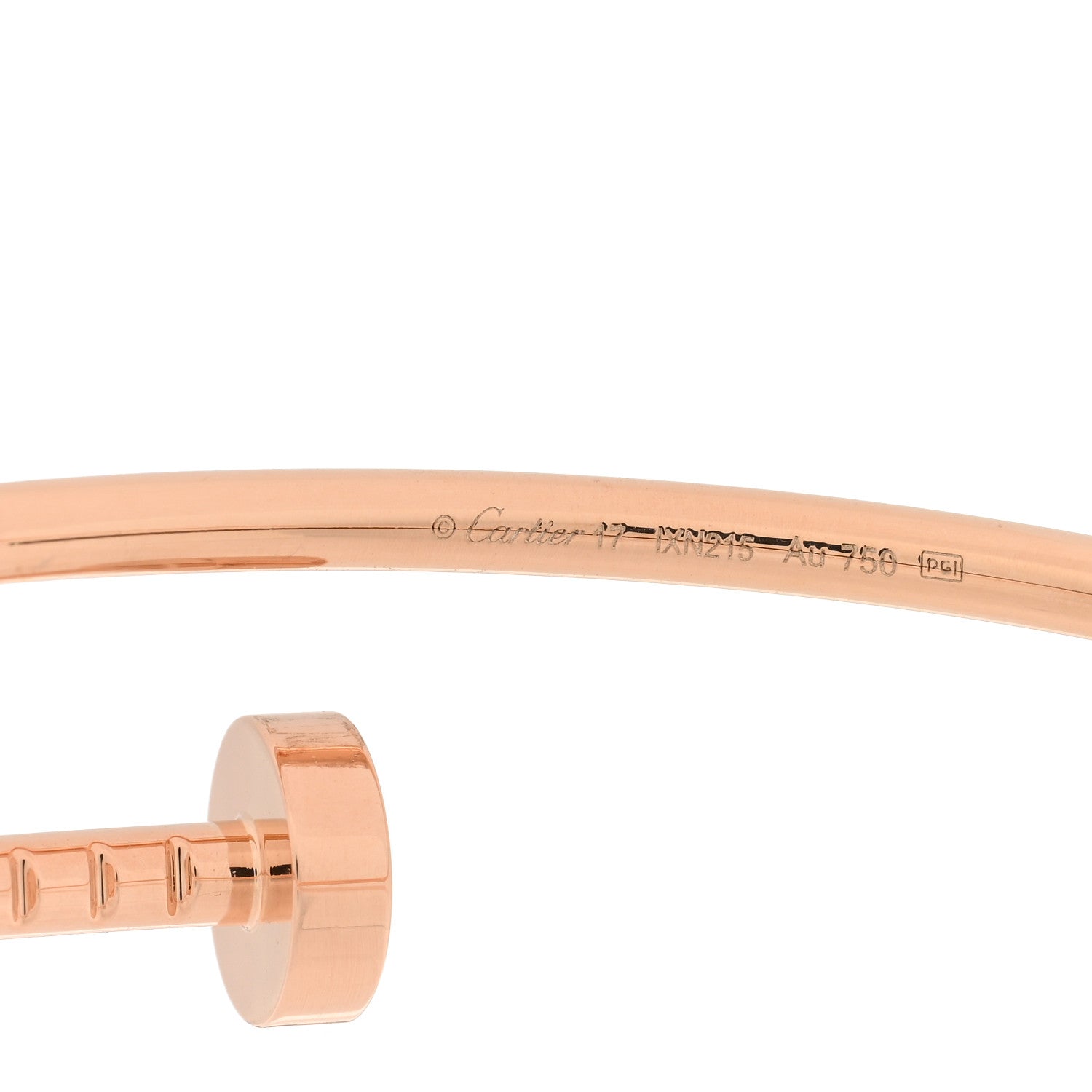 Cartier 18K Pink Gold Small Juste Un Clou Bracelet 17 3 of 4