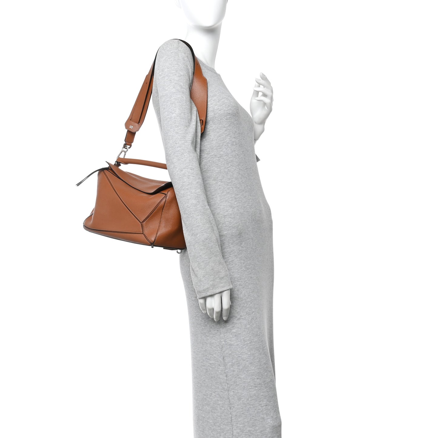 Calfskin Medium Puzzle Bag Tan