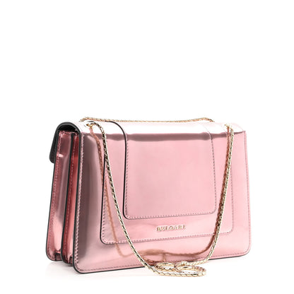 Bulgari Metallic Calfskin Serpenti Forever Crossbody Bag Rose Quartz 3 of 9