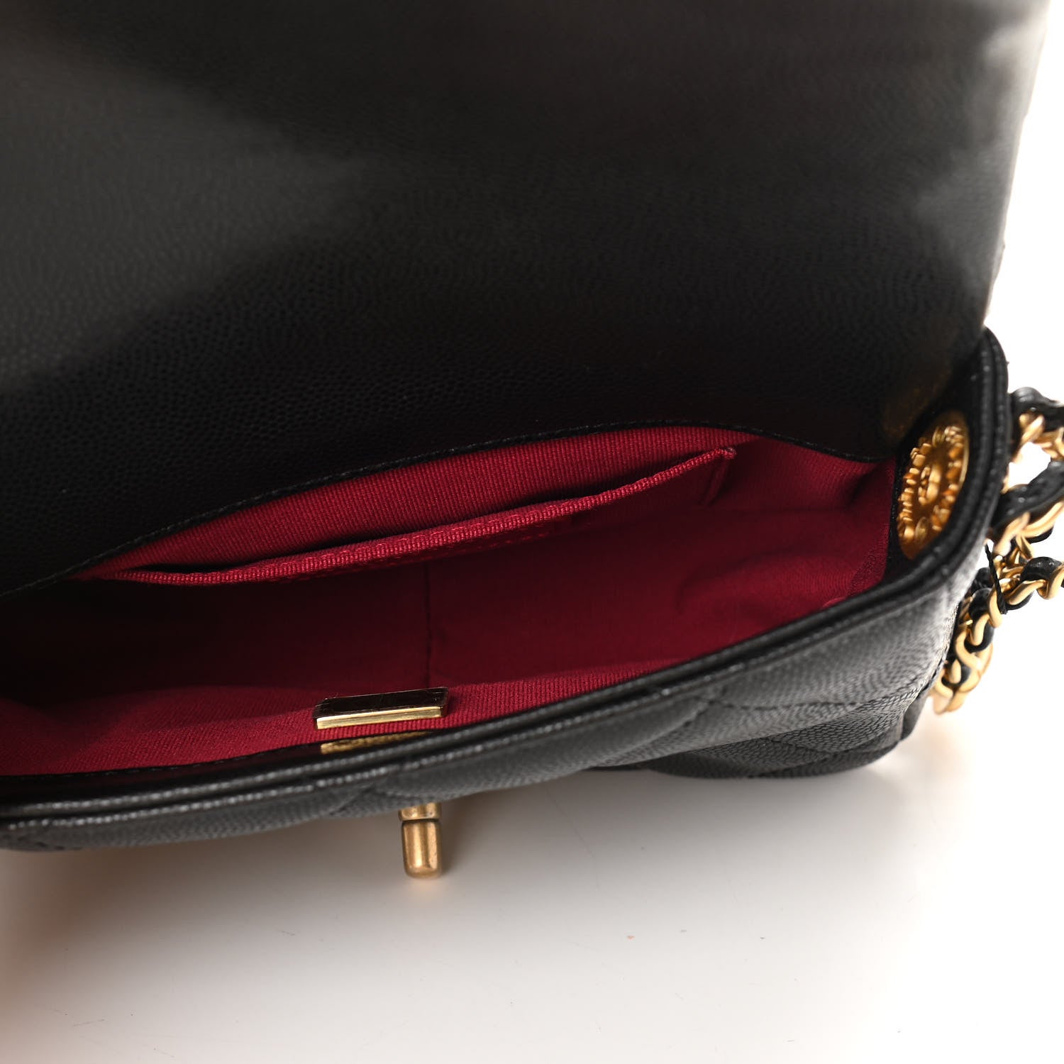 Chanel Caviar Quilted Mini Twist Your Buttons Flap Black 5 of 11