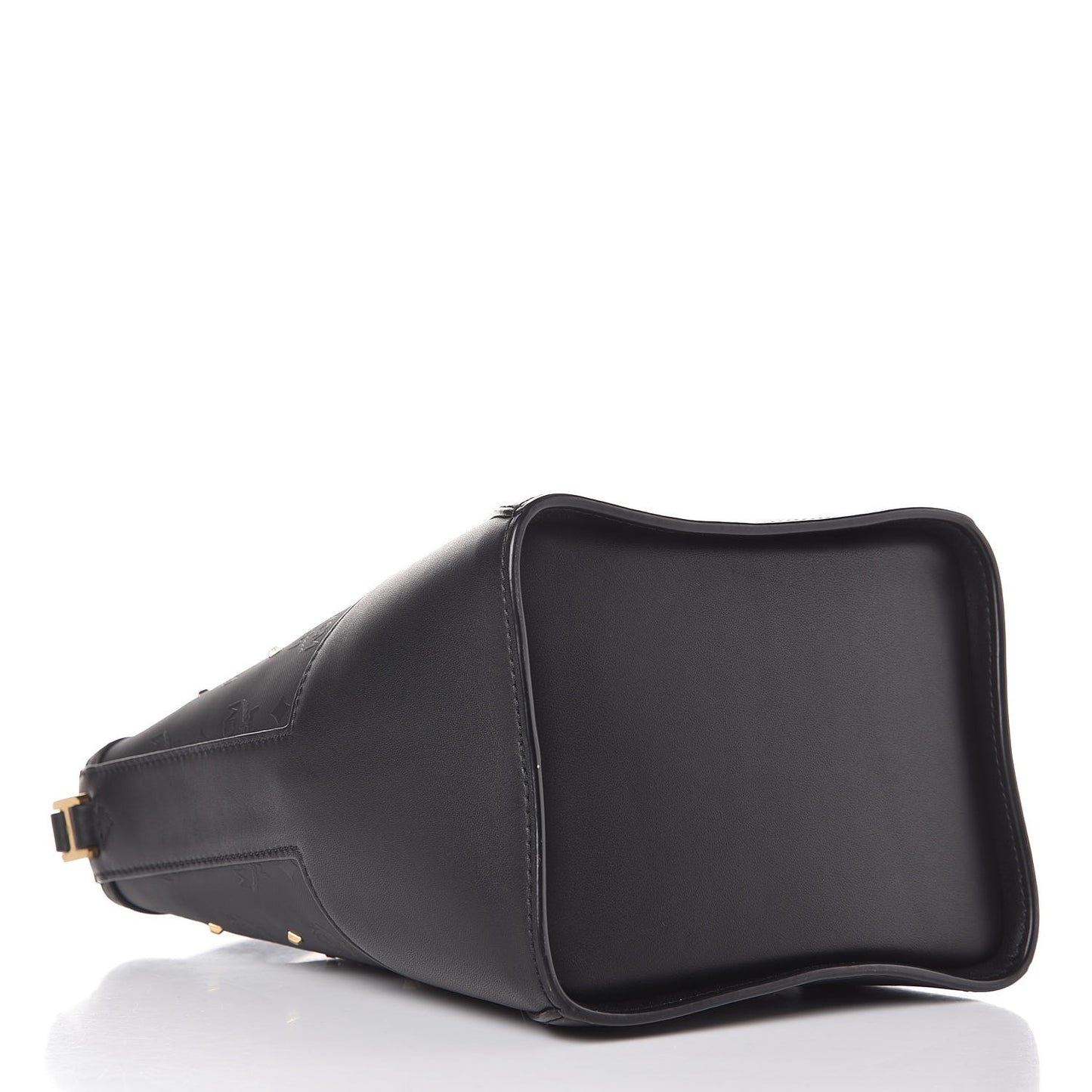 Coated Canvas Mini Claudia Studs Crossbody Bag Black