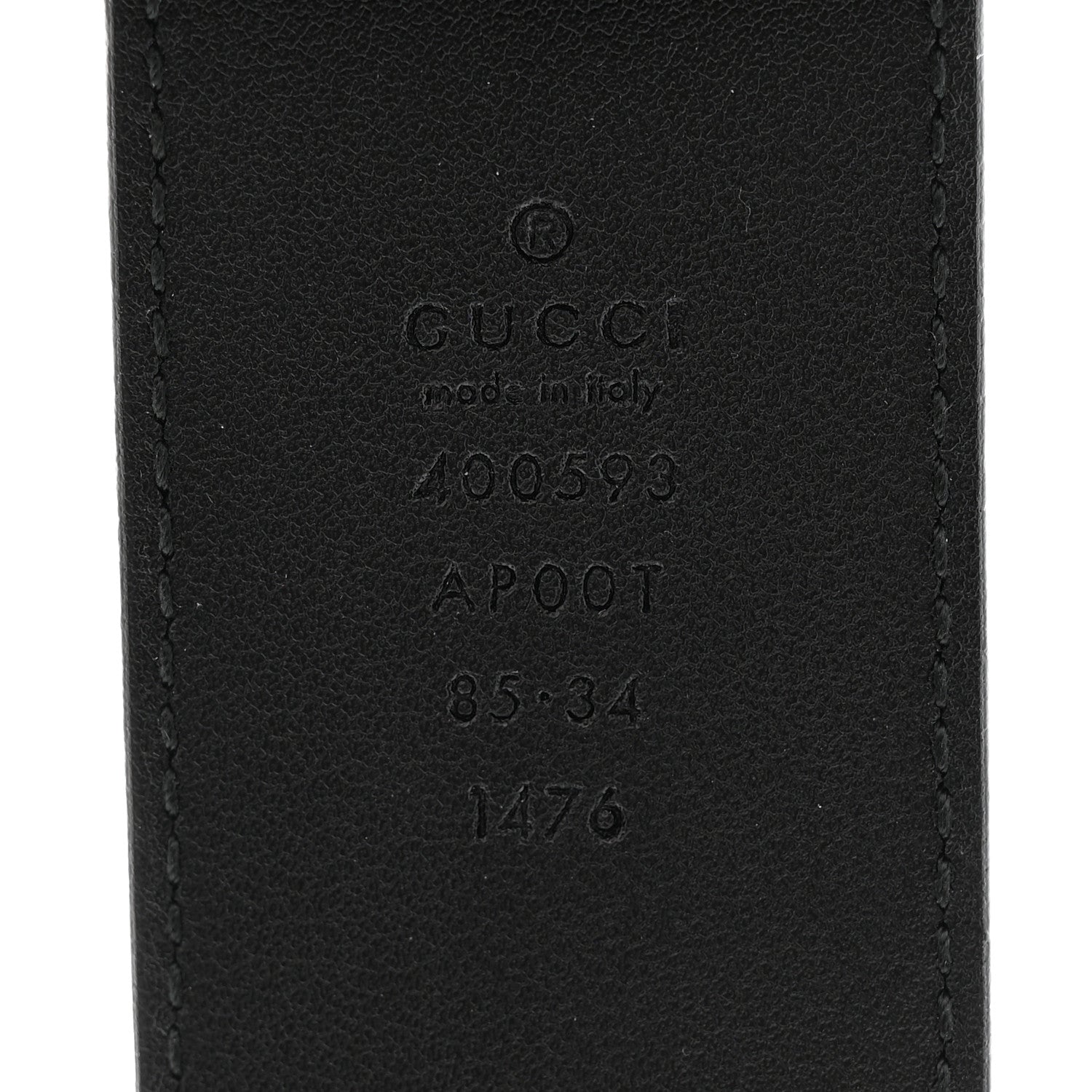 Gucci Calfskin Double G 40mm Belt 85 34 Black 5 of 7