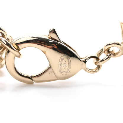 Chanel Baguette Crystal Pearl CC Double Strand Necklace Gold 5 of 5