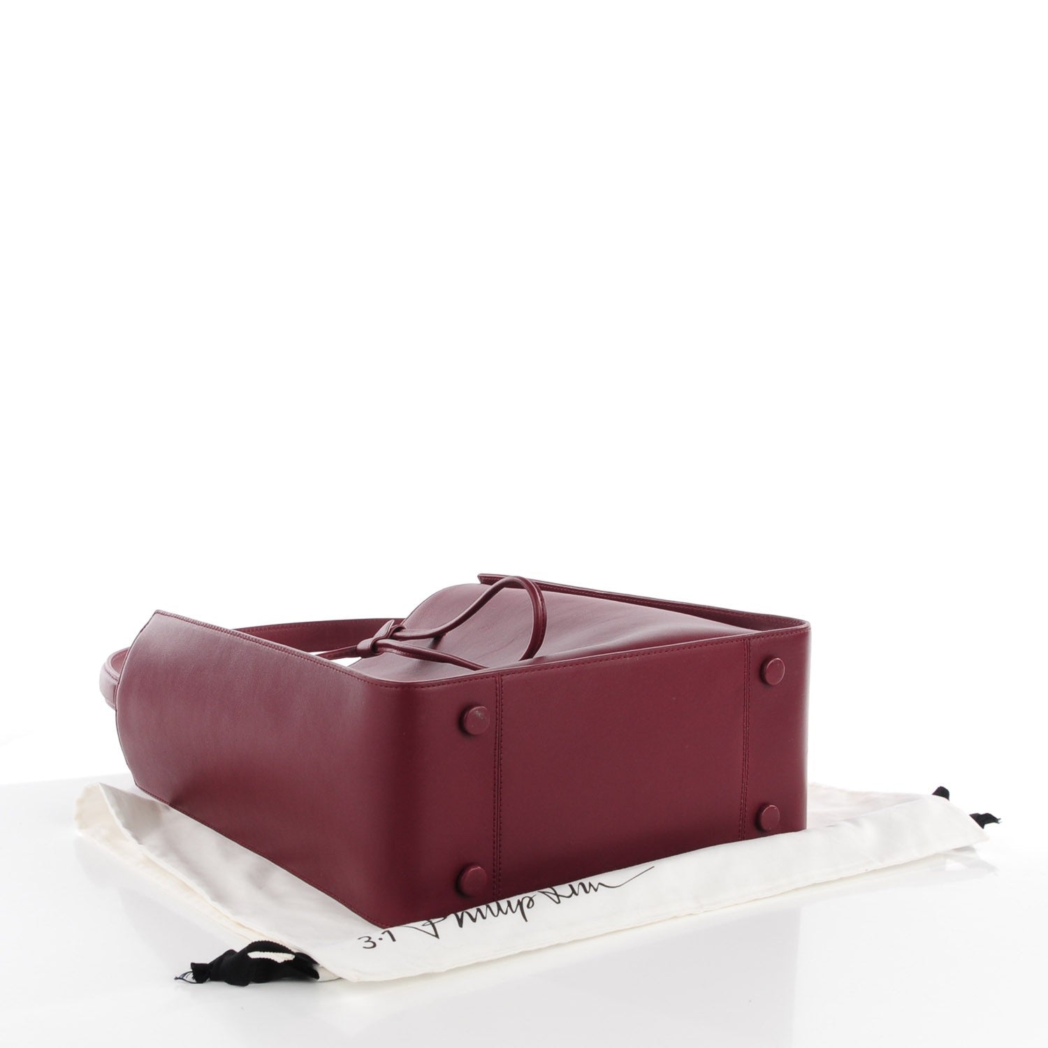 3.1 Phillip Lim 3.1 Smooth Calfskin Large Soleil Bucket Bag Burgundy 4 of 8