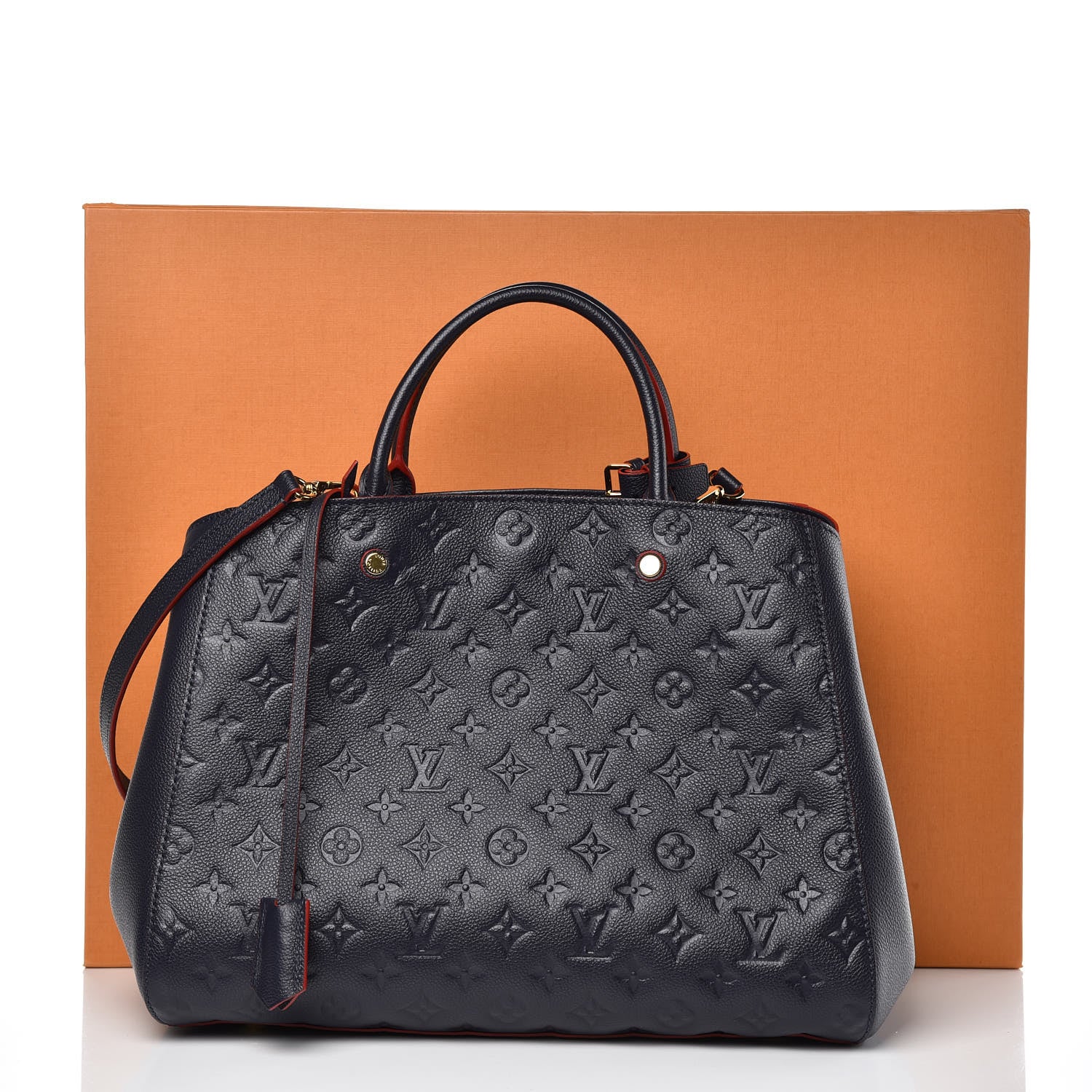 Louis Vuitton Empreinte Montaigne GM Marine Rouge 8 of 8