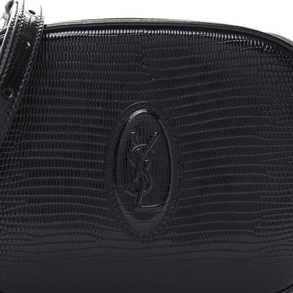 Saint Laurent Calfskin Lizard Embossed Le 61 Camera Bag Black 9 of 9