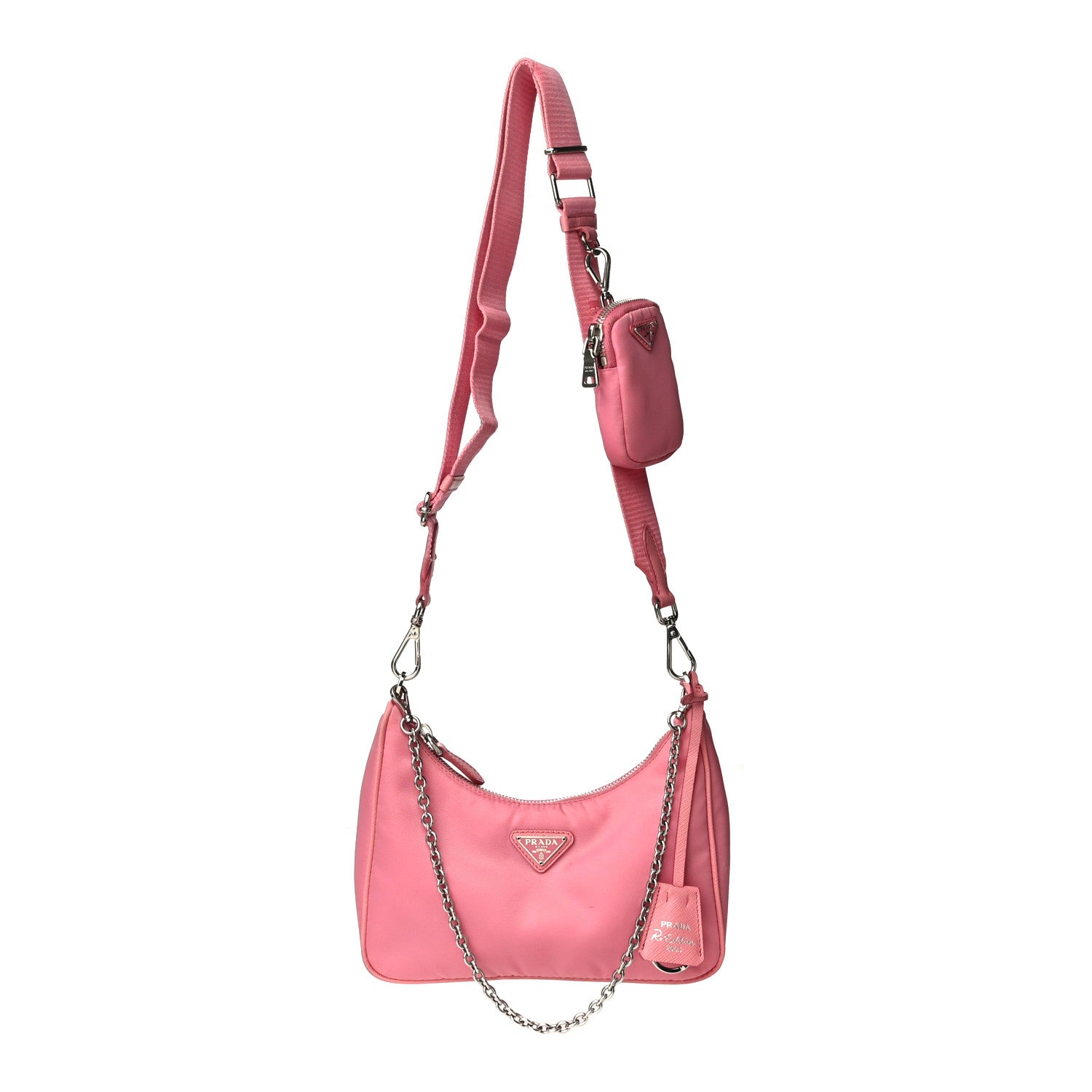 Prada Nylon Re-Edition 2005 Shoulder Bag Begonia 1 of 24