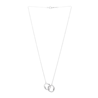 Tiffany Sterling Silver 1837 Interlocking Circles Pendant Necklace 2 of 4