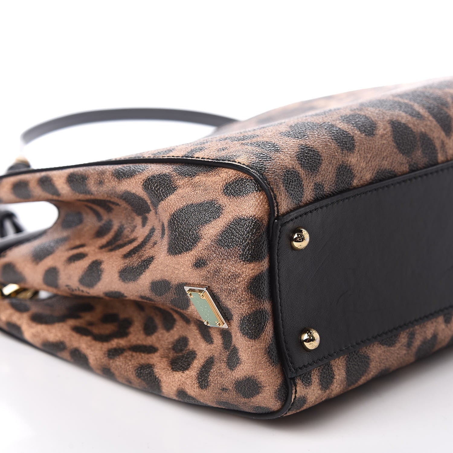 Dolce & Gabbana Dauphine Leopard Print Medium Miss Sicily Shopper Tote Naturale 7 of 12