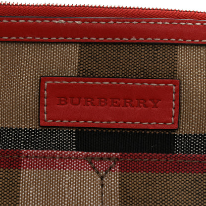 Burberry Canvas Mega Check Medium Ashby Hobo Cadmium Red 6 of 13