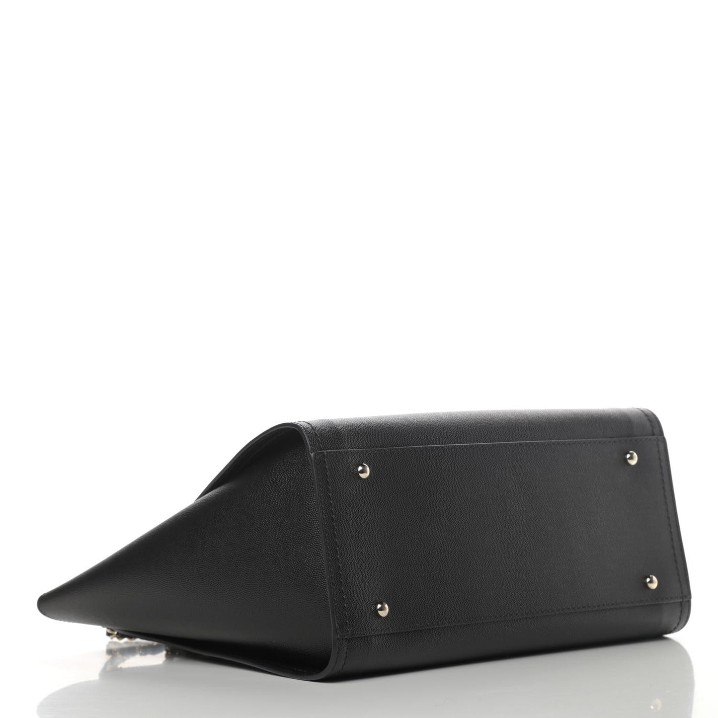 Caviar Small Studded Deauville Tote Black