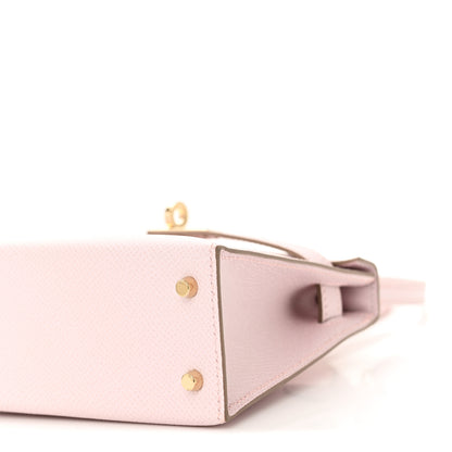 Hermes Epsom Horseshoe Mini Kelly Sellier 20 Mauve Pale 10 of 11