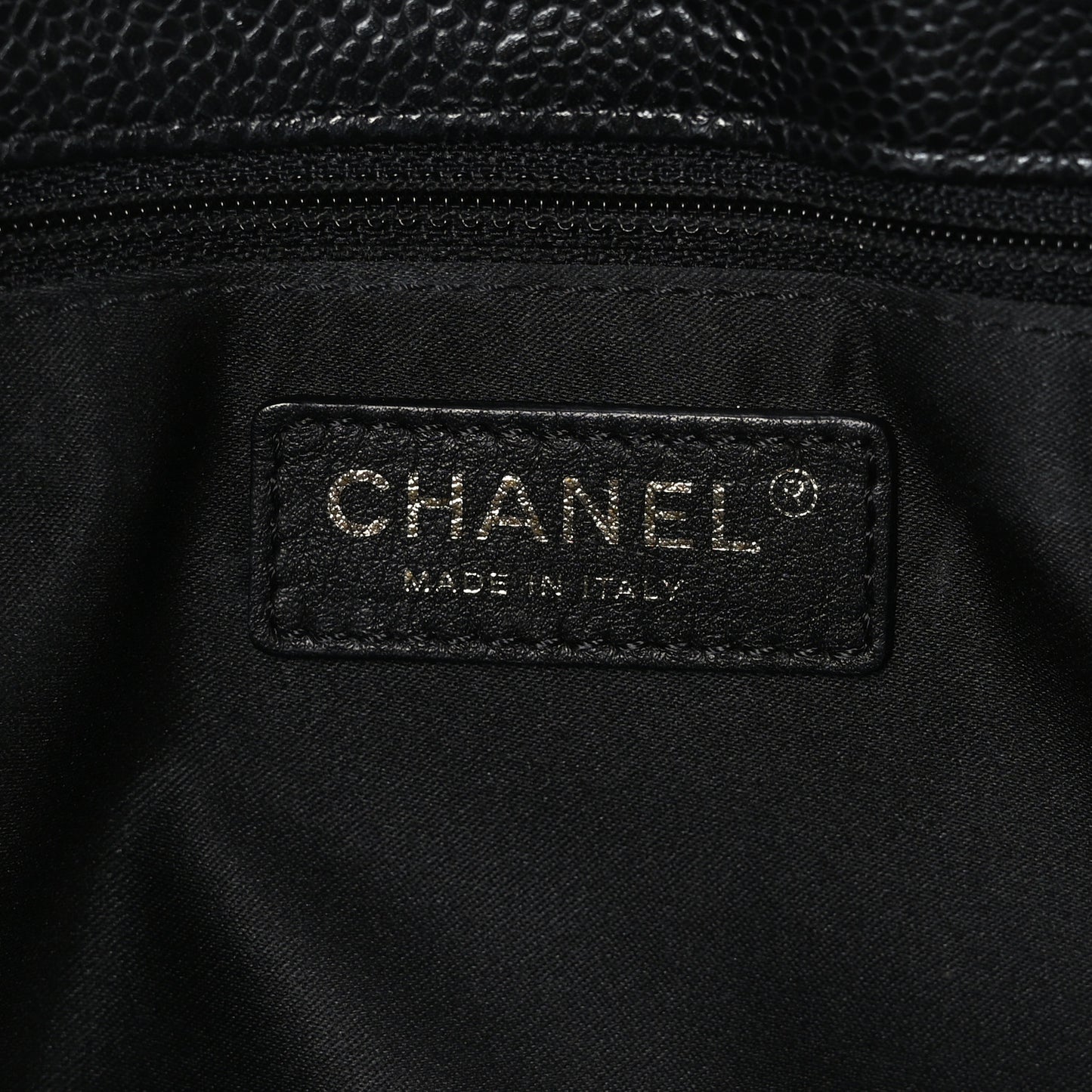 Caviar Quilted Grand Shopping Tote GST Black