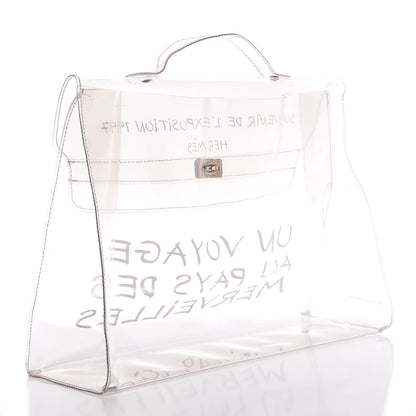Hermes Vinyl Souvenir De L'Exposition Kelly Transparent 3 of 12