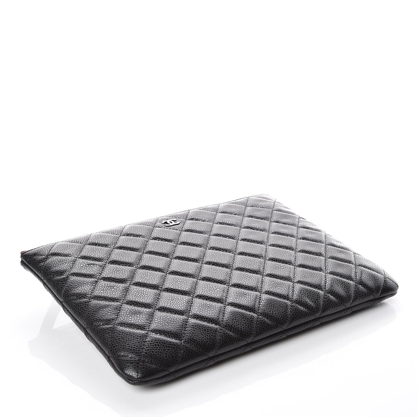 Caviar Quilted Medium Cosmetic Case Black