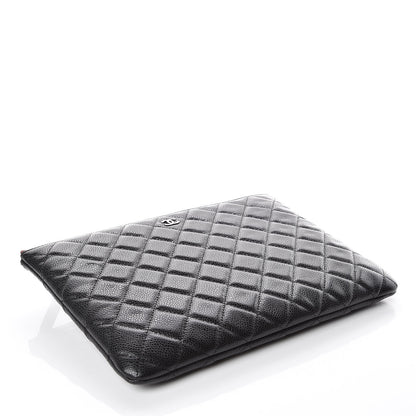 Chanel Caviar Quilted Medium Cosmetic Case Black 4 of 10