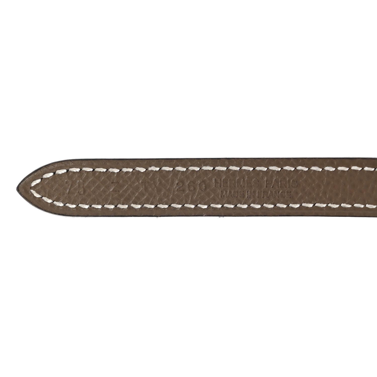 Hermes Swift Epsom Carrousel 13mm Belt 75 Black Etoupe 3 of 5