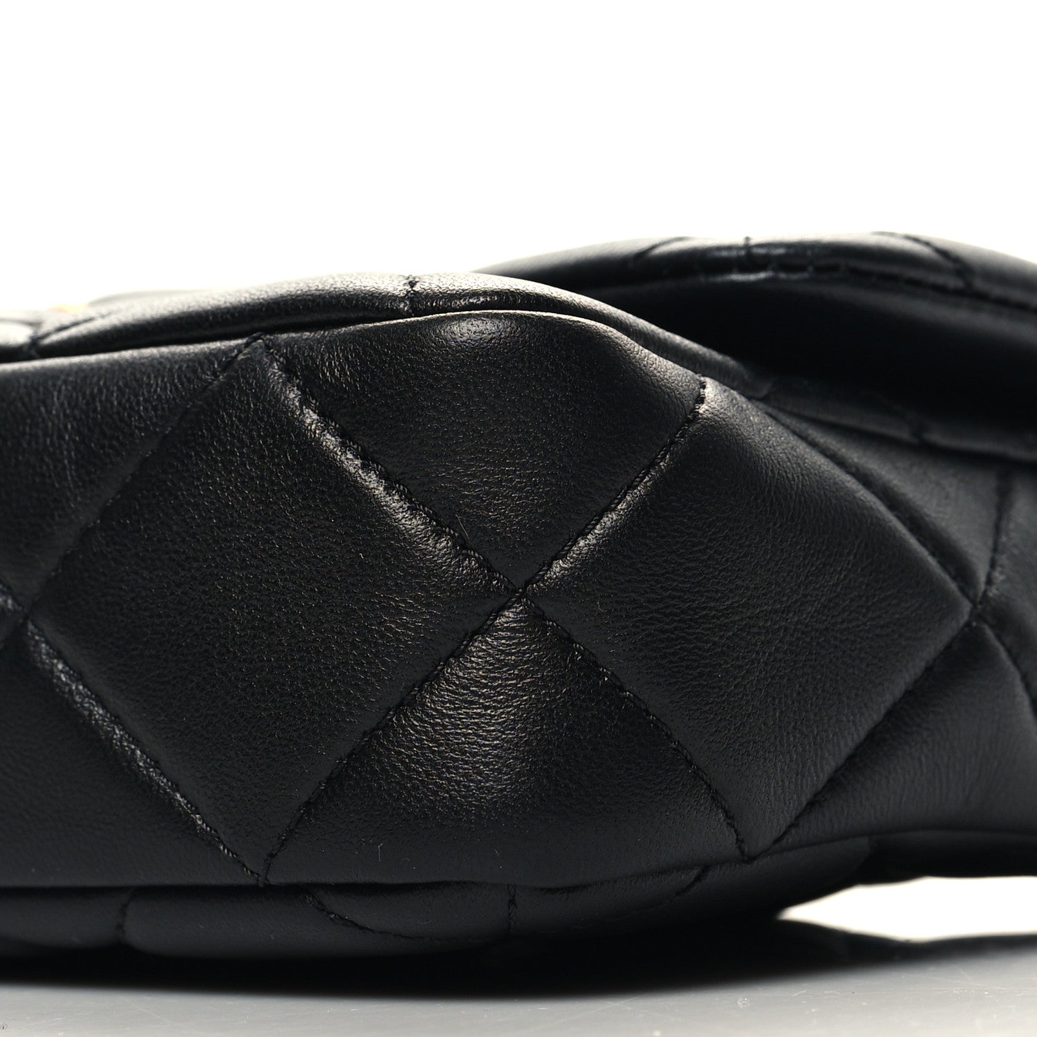 Chanel Lambskin Quilted Chain Flap Black 10 of 10