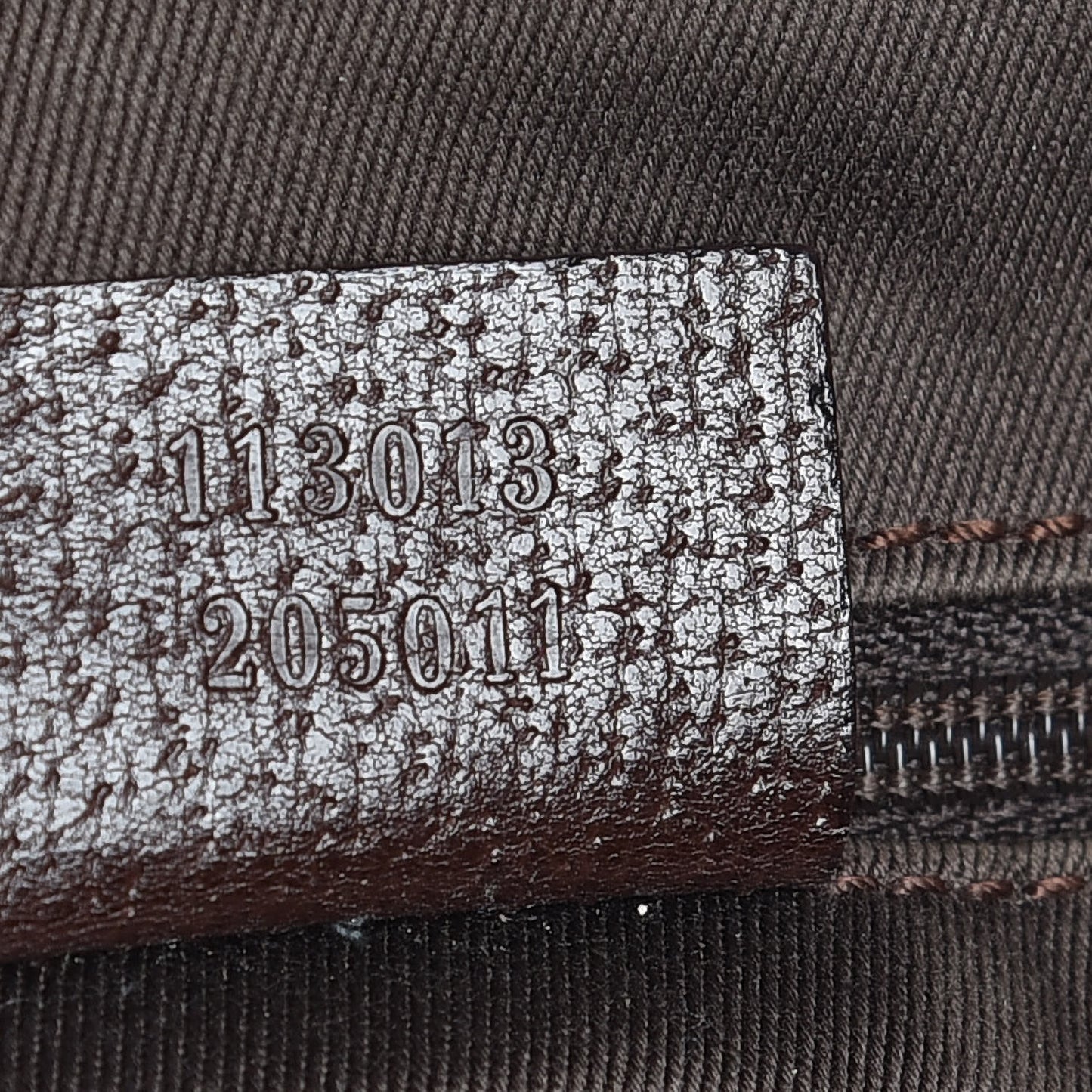 GG Supreme Monogram Medium Flat Messenger Bag Dark Brown