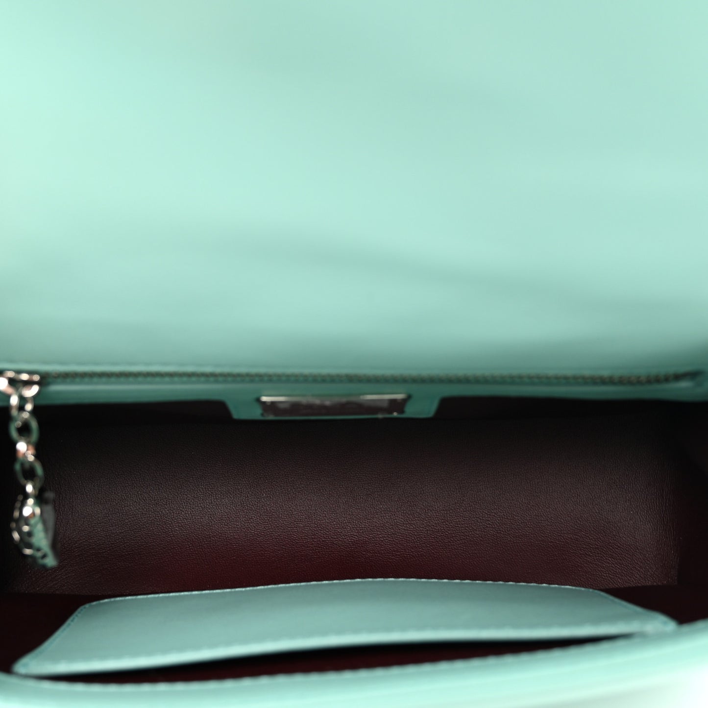 Calfskin Matelasse Small Serpenti Cabochon Shoulder Bag Turquoise