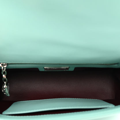 Bulgari Calfskin Matelasse Small Serpenti Cabochon Shoulder Bag Turquoise 5 of 9