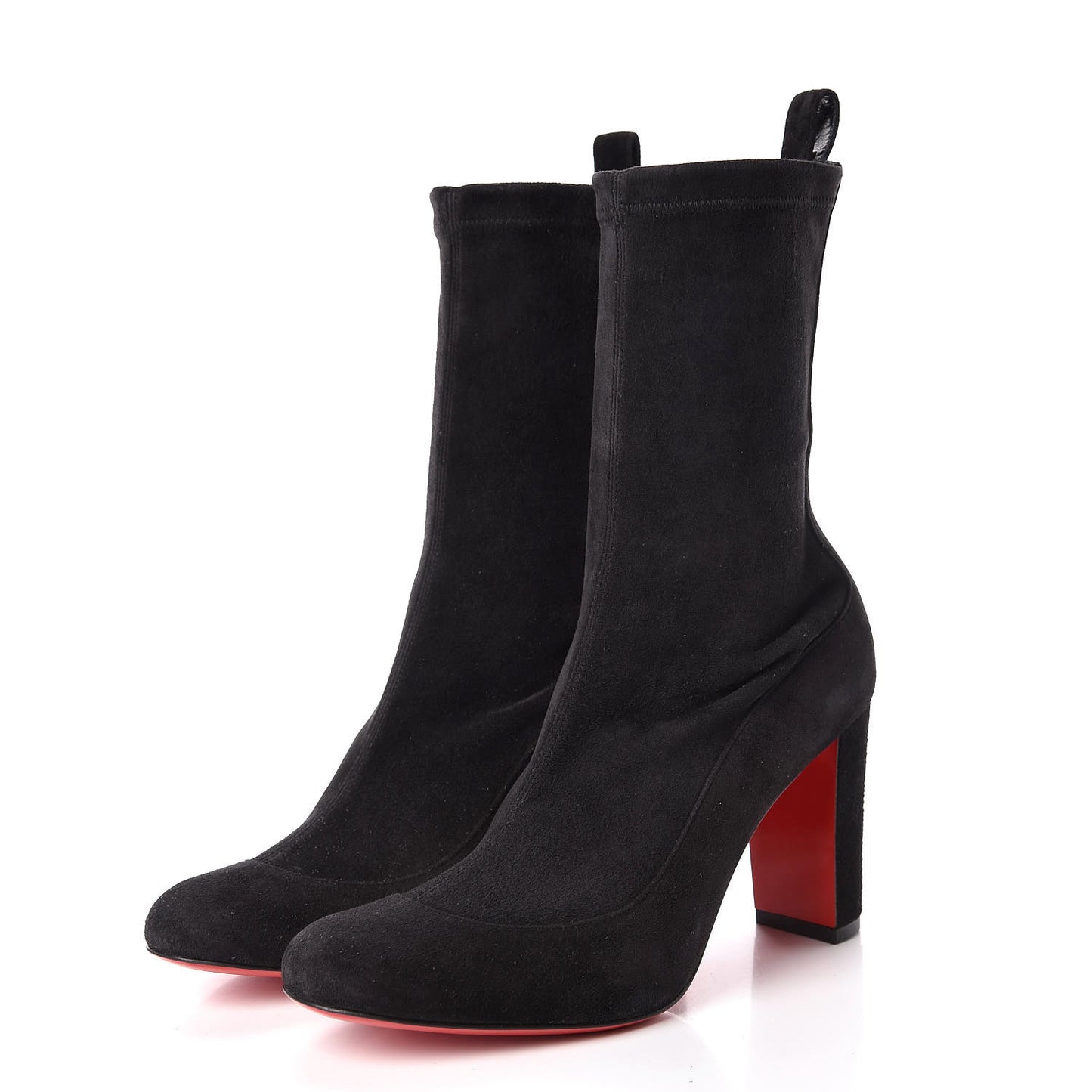 Veau Velours Stretch Gena 85 Bootie 36 Black