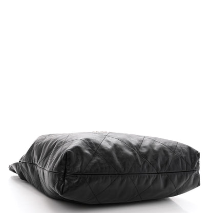 Chanel Shiny Calfskin Quilted Chanel 22 Black 5 of 10