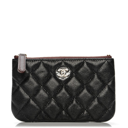 Chanel Caviar Quilted Small Cosmetic Case Black 1 of 7