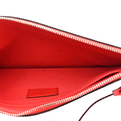 Louis Vuitton Monogram Escale Neverfull MM GM Pochette Rouge 5 of 6
