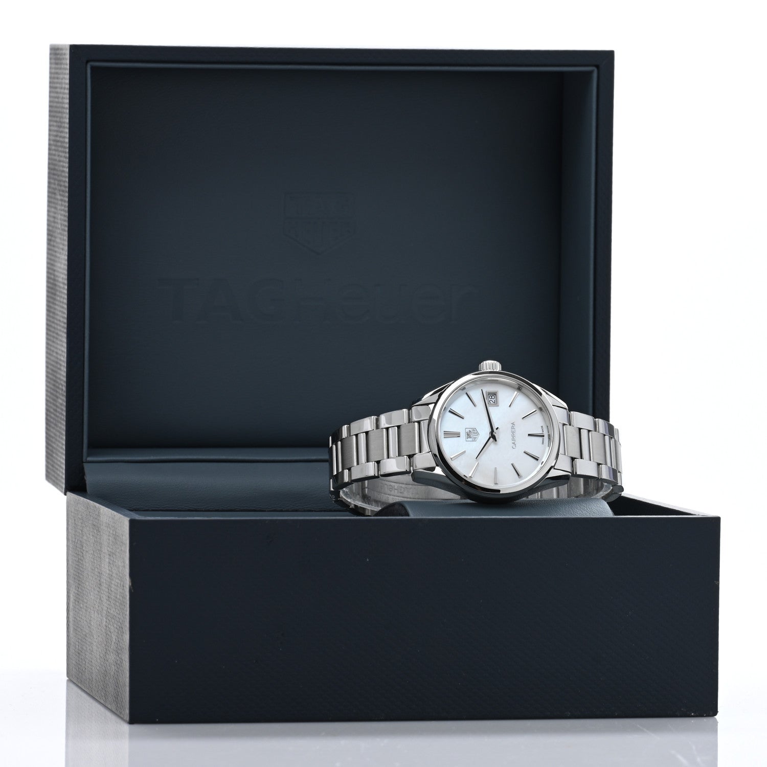 Tag Heuer Stainless Steel Mother of Pearl 32mm Carrera Lady Quartz Watch WAR1311 5 of 5