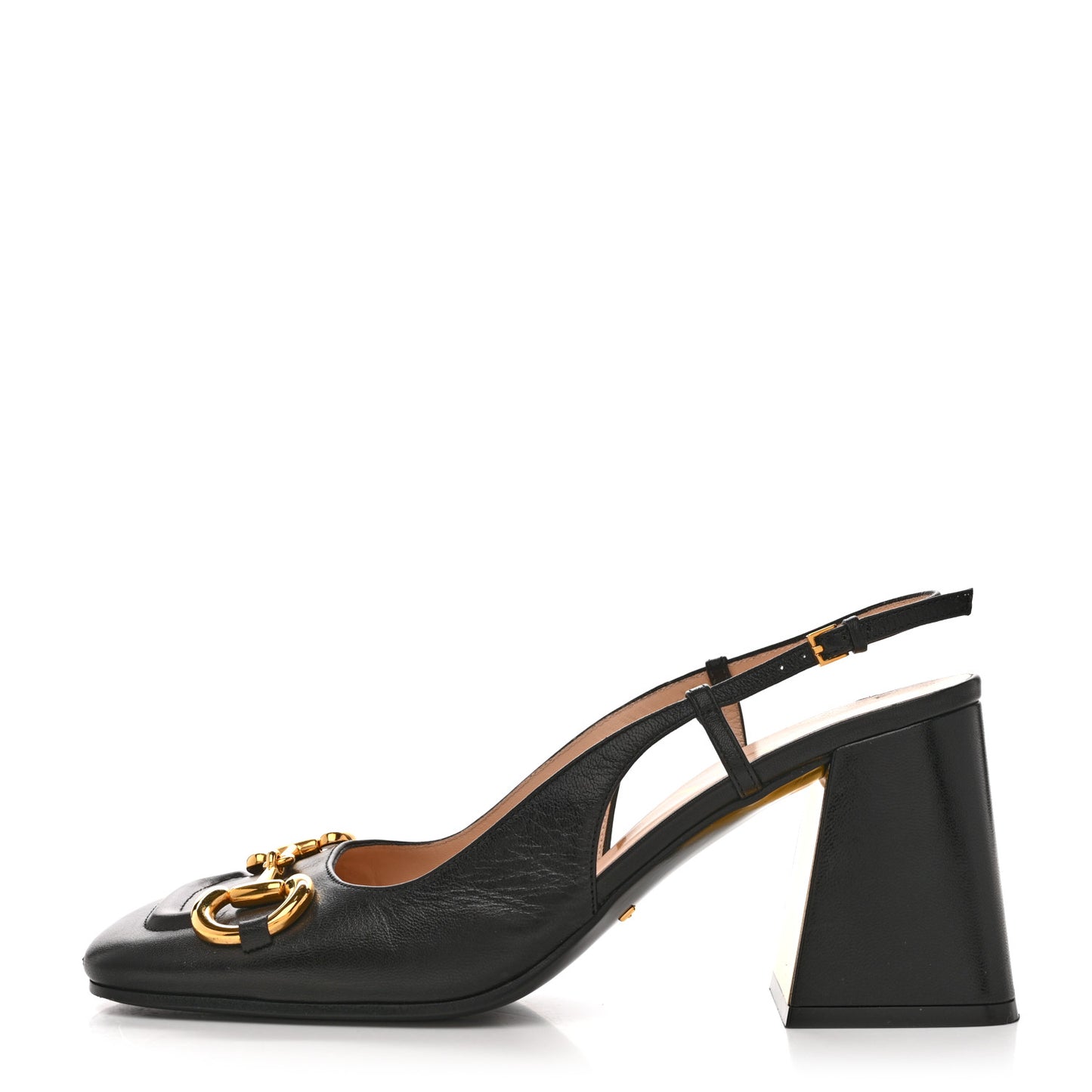 Malaga Kid Horsebit 75mm Slingback Pumps 40 Black
