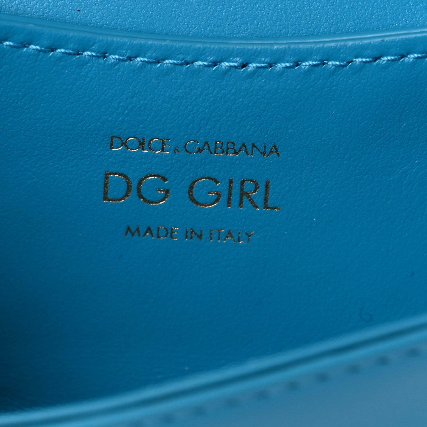 Dolce & Gabbana Calfskin Micro DG Girls Shoulder Bag Turquoise 6 of 8