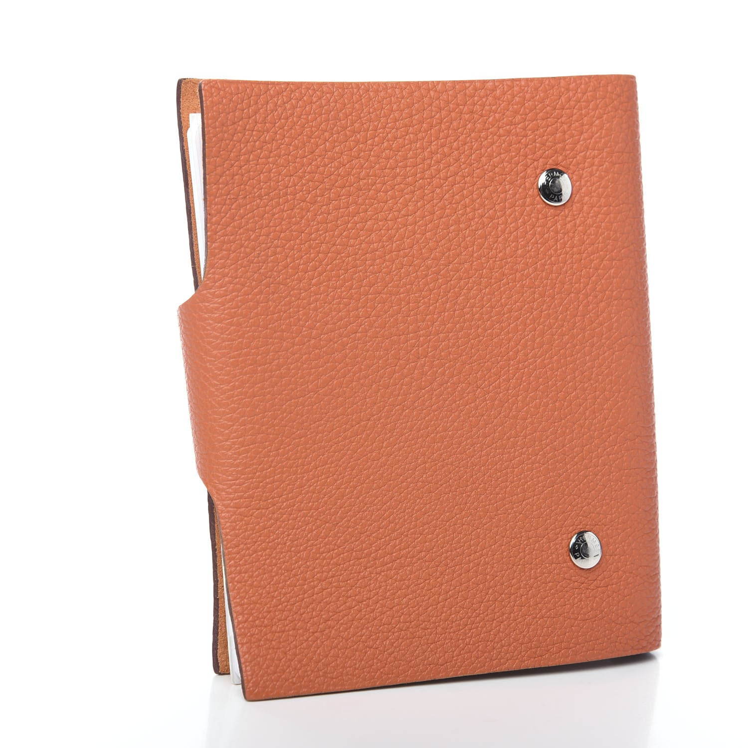Hermes Togo Ulysse PM Notebook Cover Feu 2 of 9