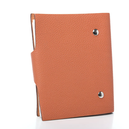 Hermes Togo Ulysse PM Notebook Cover Feu 2 of 9
