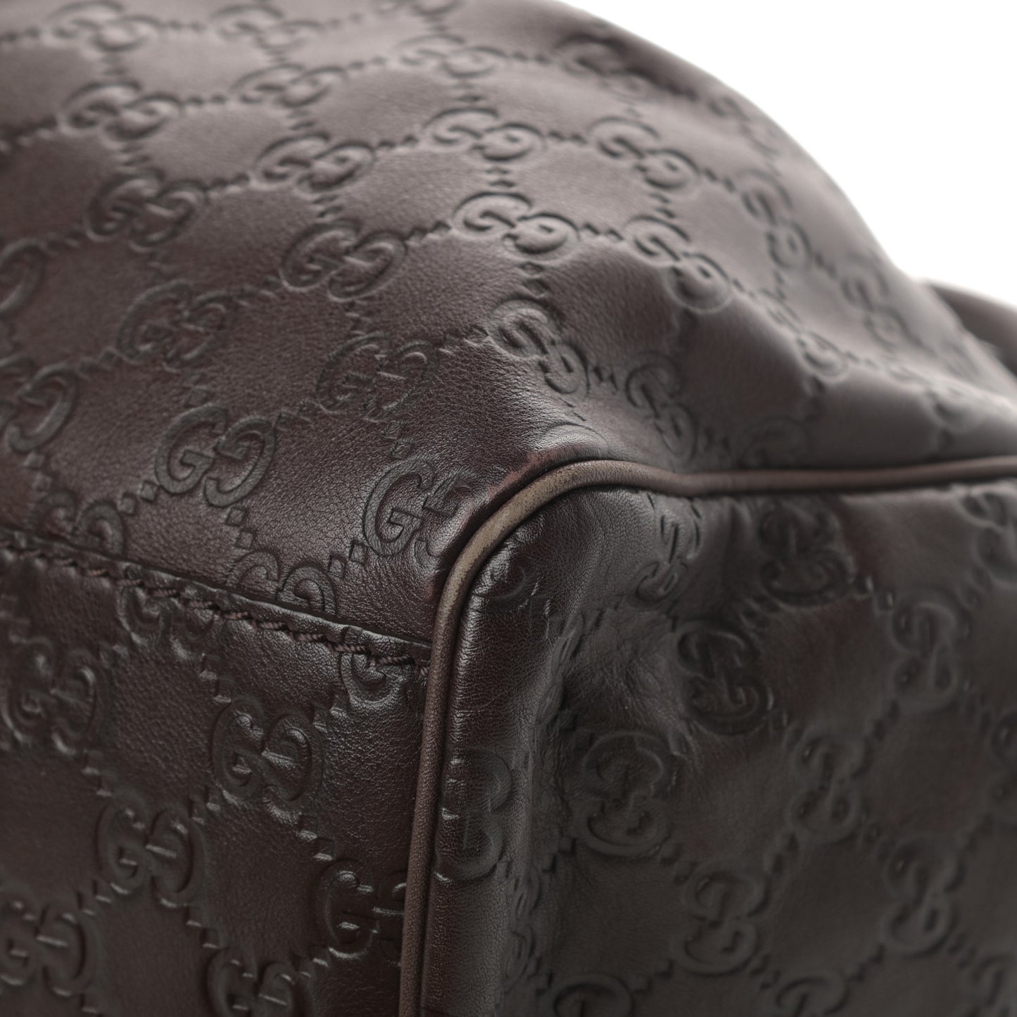 Guccissima Medium Sukey Tote Chocolate