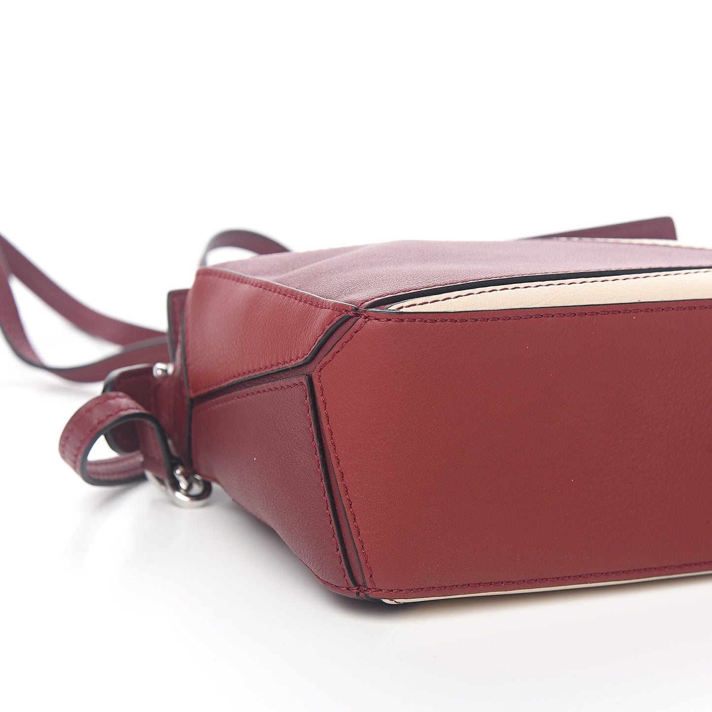 Calfskin Mini Puzzle Bag Wine Garnet