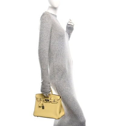 Hermes Togo Birkin 25 Jaune Poussin 2 of 11
