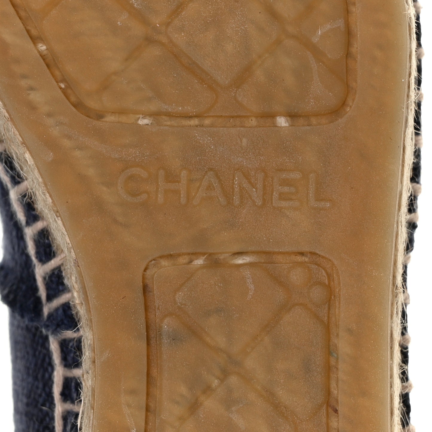 Denim Toile CC Espadrilles 35 Navy Black