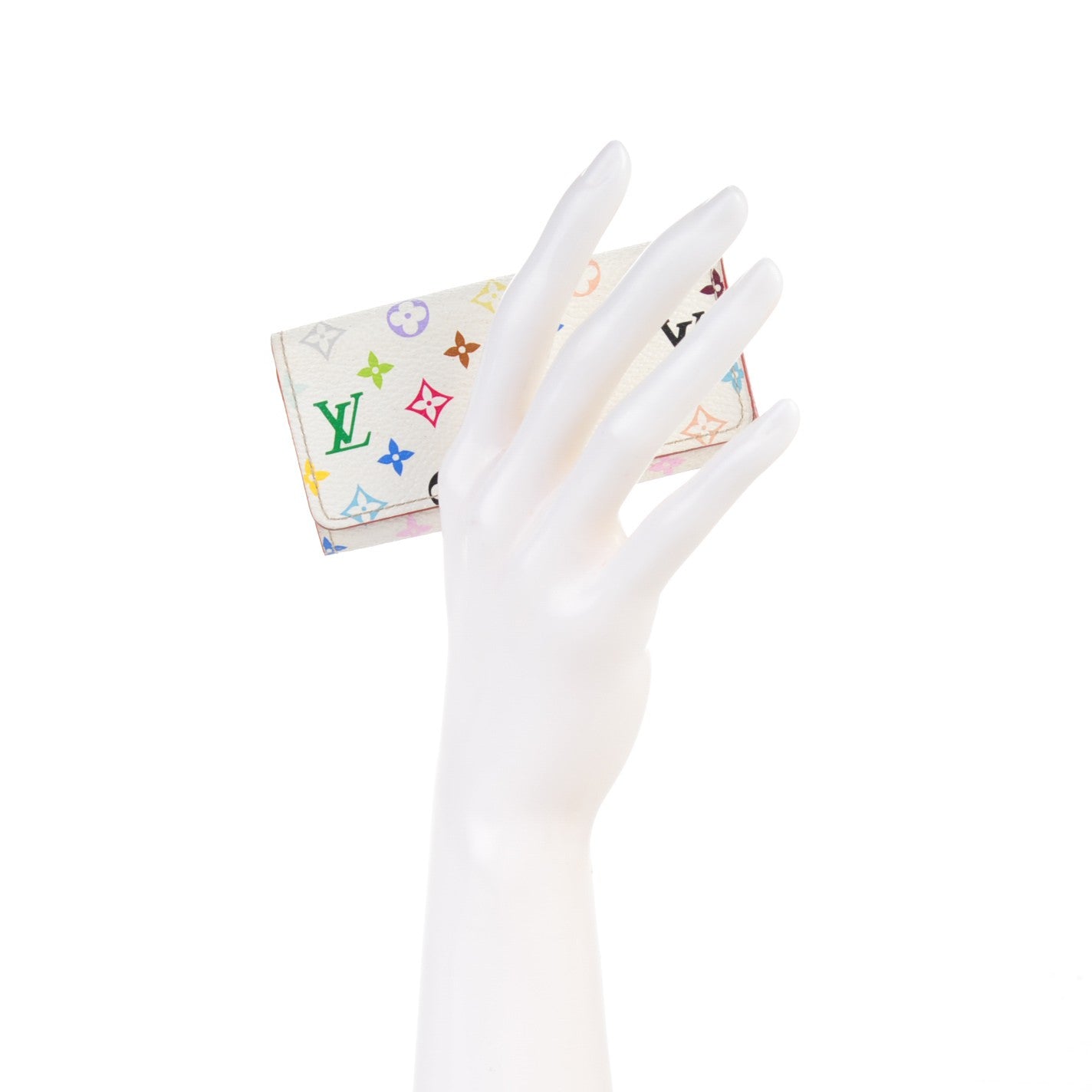 Monogram Multicolor Multicles 4 Key Holder White Litchi