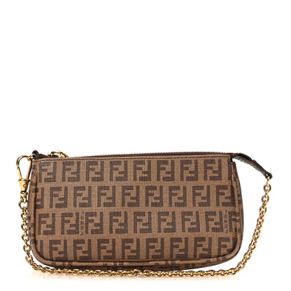 Fendi Zucchino Spalmati Forever Pochette Nocciola 1 of 13