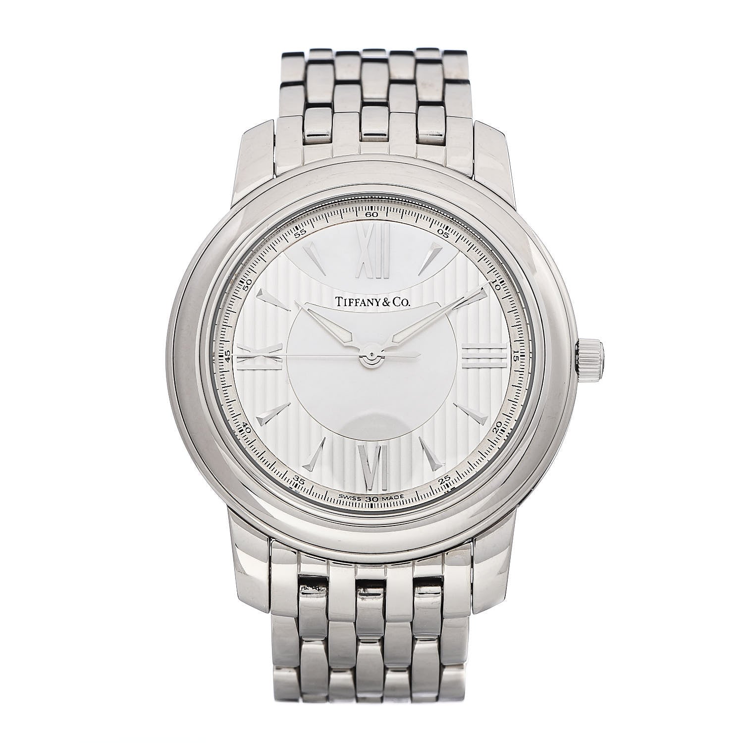 Tiffany Stainless Steel 36mm Mark Resonator Quartz Watch 1 of 6
