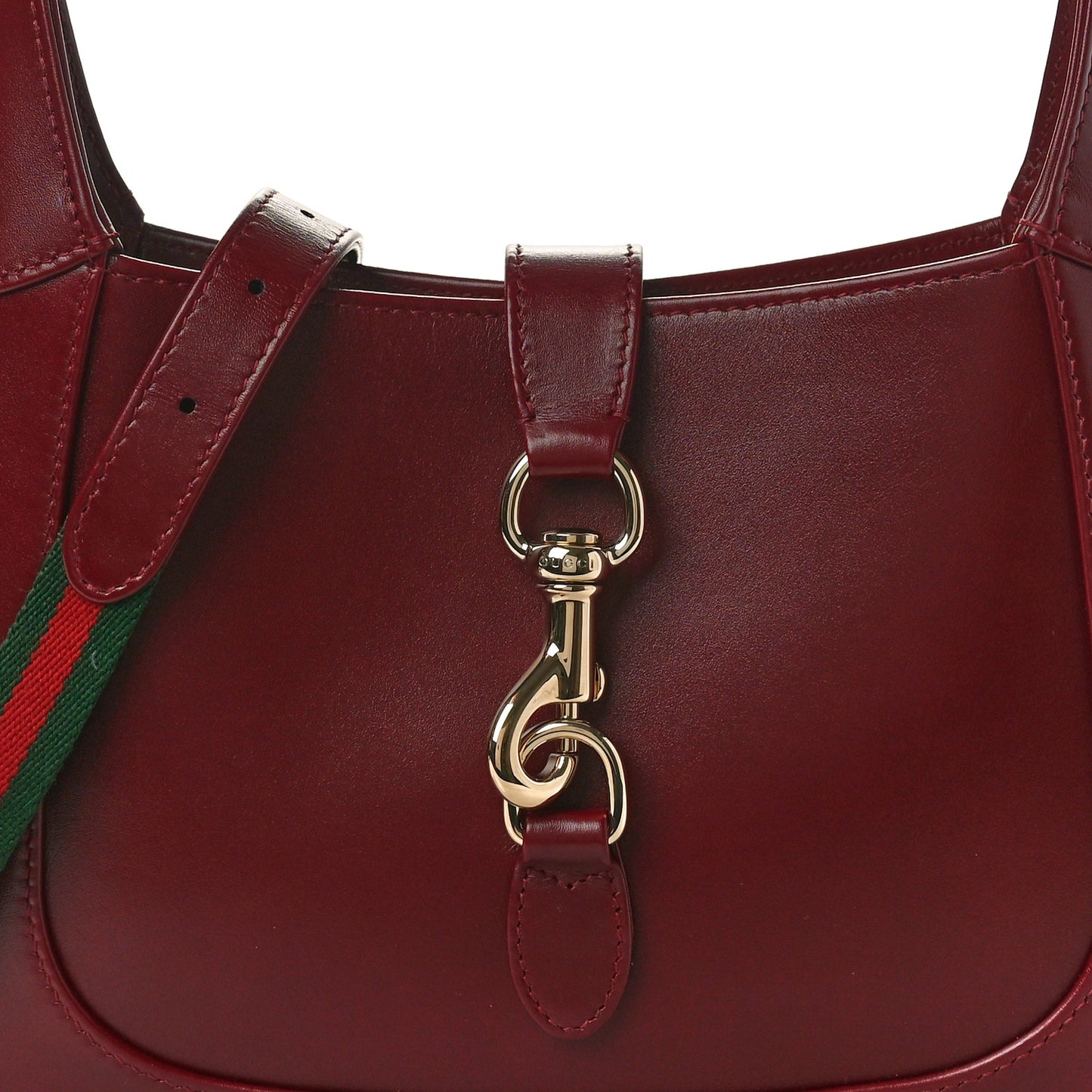 Ancora Calfskin Small Jackie Shoulder Bag Rosso