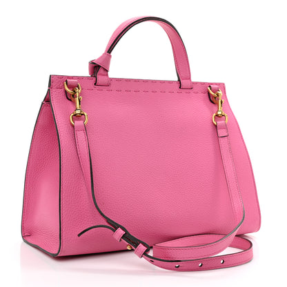 Gucci Calfskin Small GG Marmont Top Handle Bag Pink Tropical Flower 2 of 11