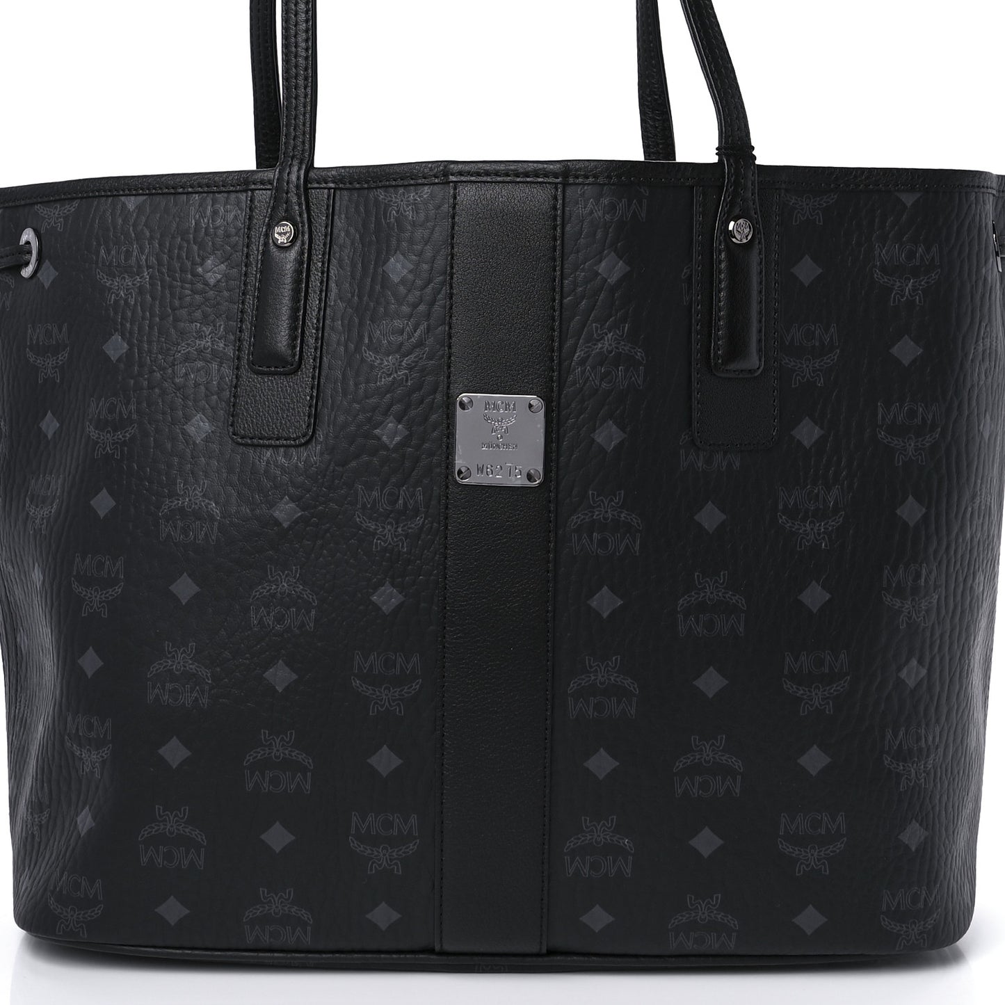 Visetos Medium Reversible Shopper Tote Black