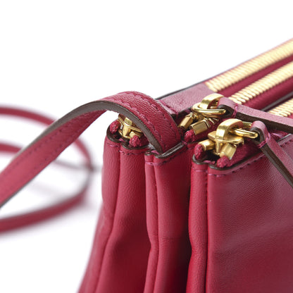 Celine Lambskin Small Trio Crossbody Bag Fuchsia 11 of 11