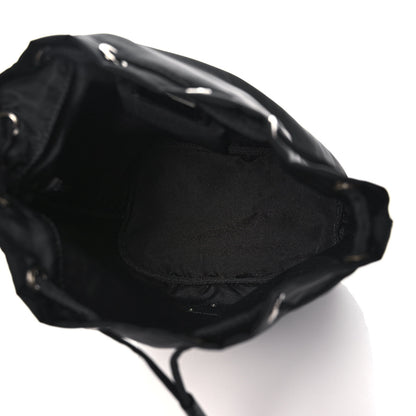 Prada Saffiano Tessuto Nylon Vela Bucket Wristlet Black 7 of 11