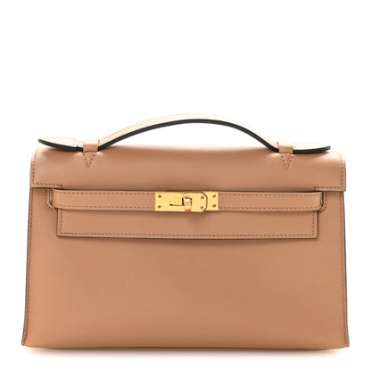 Hermes Swift Kelly Pochette Clutch Chai 1 of 7