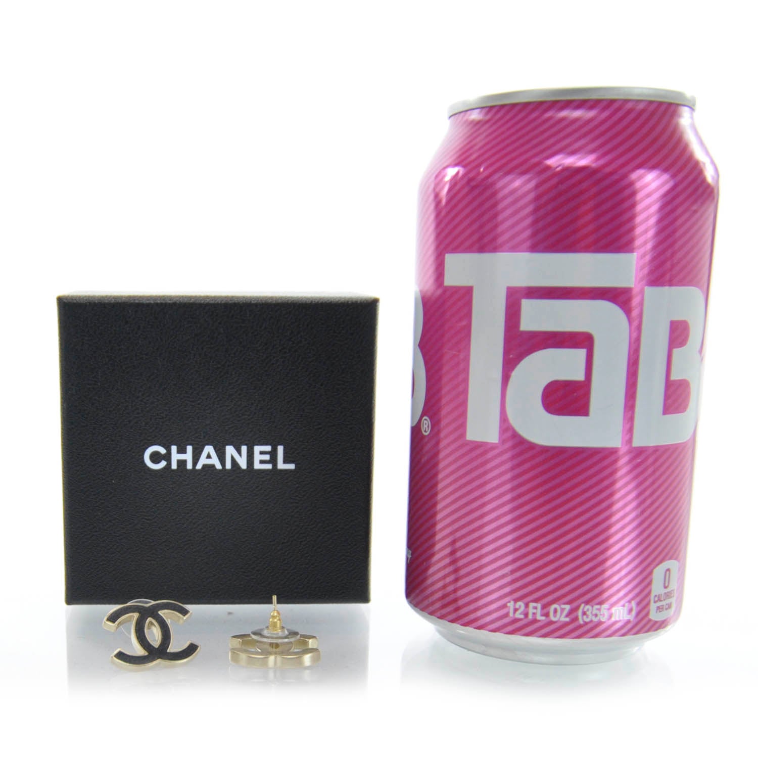 Chanel CC Earrings Black 2 of 3