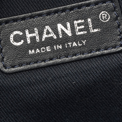 Chanel Denim Medium Deauville Tote Dark Blue 6 of 9