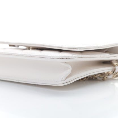 Chanel Caviar Quilted Wallet On Chain WOC White 11 of 12